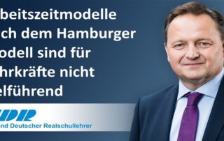 VDR-Statement: Arbeitszeitmodelle für Lehrkräfte nicht zielführend